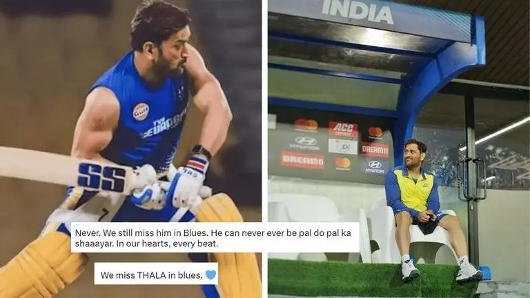 MS Dhoni makes fans emotional with return to India dugout for first time since retirement MS Dhoni