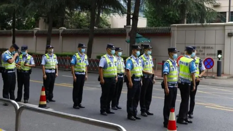 China accuses US of improperly entering Houston consulate