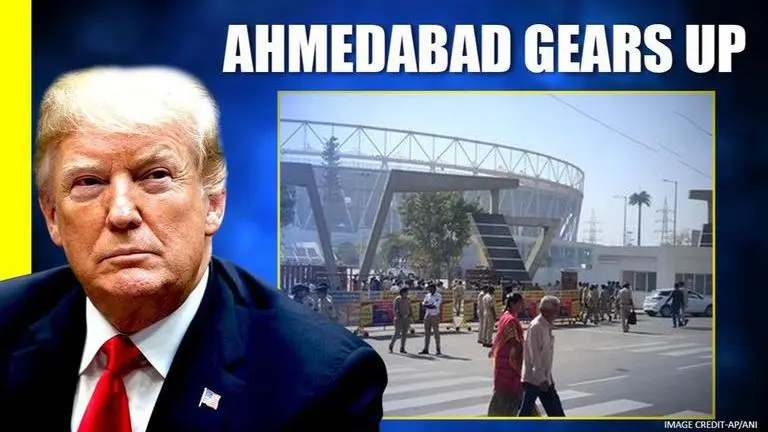Security upped before Trump's Motera Stadium visit; Ahmedabad beautification 'permanent' Gujarat