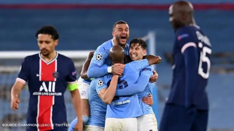 Man City break record of consecutive Champions League wins by any English side in history man city