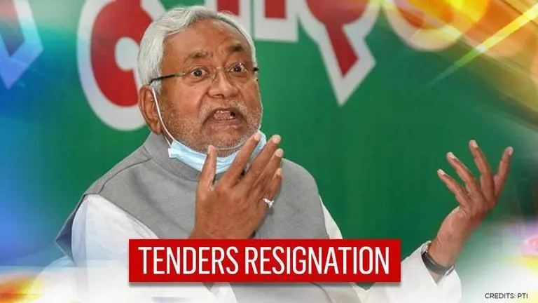 Nitish Kumar tenders resignation to Bihar Governor; all eyes on NDA's next announcement Nitish Kumar