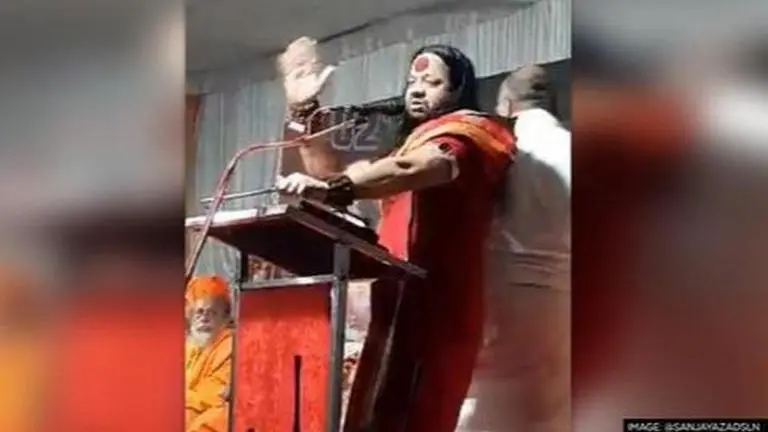 Kalicharan Maharaj arrested from Khajuraho for derogatory remarks against Mahatma Gandhi Monk KALICHARAN Maharaj