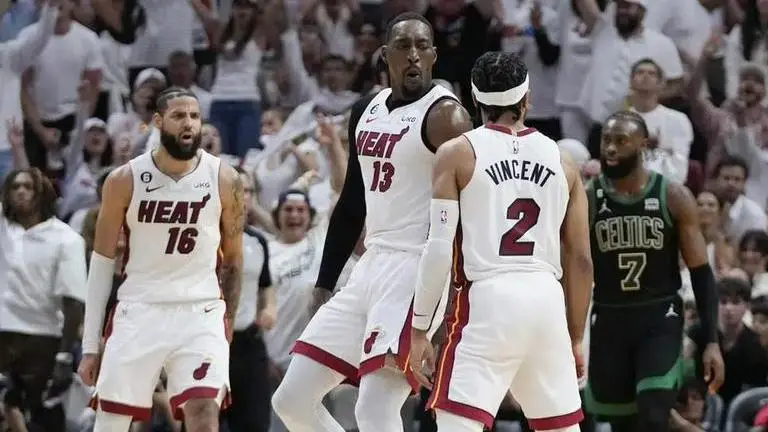 NBA Playoffs: Heat roll past Celtics 128-102, take 3-0 lead in Eastern Conference finals NBA Playoffs: Heat roll past Celtics 128-102, take 3-0 lead in Eastern Conference finals