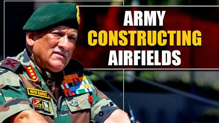 Gen Bipin Rawat: Army to construct airfields in regions of Uttarakhand Gen Bipin Rawat