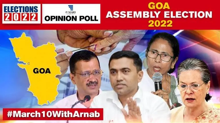 Goa opinion poll 2022: P-MARQ Opinion Poll predicts edge for BJP over Congress goa opinion poll 2022