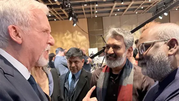 RRR Fever Continues, James Cameron Left Spellbound By Ram Charan-Jr NTR Starrer | WATCH A file photo of James Cameron