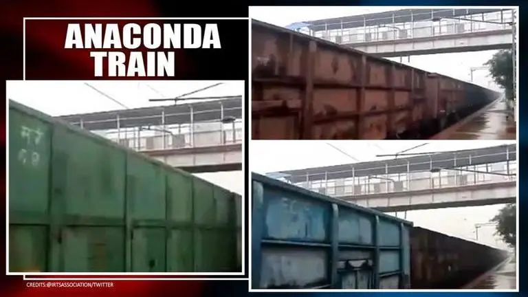 Absurdly long Indian Railways 'Anaconda' train goes viral: Just count the number of bogies Railways