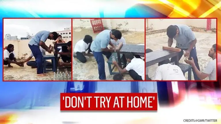 Andhra's Prabhakar Reddy breaks Pakistani man's record to open most bottle caps with head Andhra