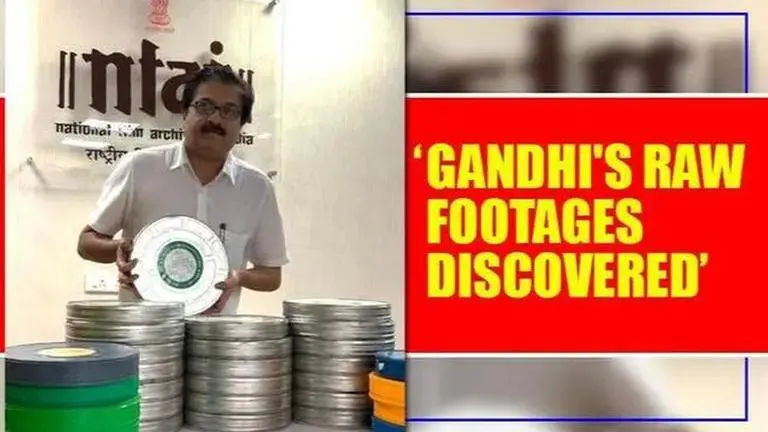 Mahatma Gandhi's 30 reels of unedited footage discovered by NFAI Mahatma Gandhi