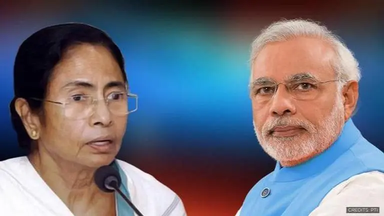 For first time in public, Bengal CM directly demands release of financial dues to PM West Bengal