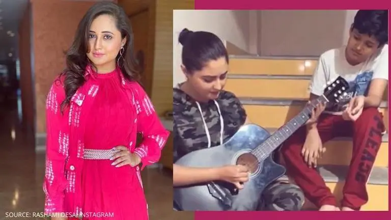 Rashami Desai shares glimpse of her 'quarantine training' as she learns to play guitar Rashami Desai