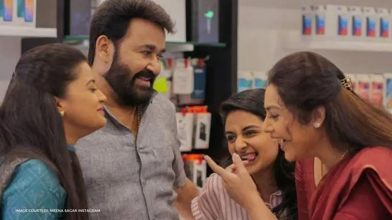 Mohanlal starrer 'Drishyam 2' shoot proceeds in full swing, Meena Sagar shares fresh pics Mohanlal