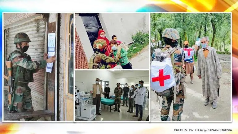 IN PICTURES: Army’s relentless efforts in combating COVID-19 in Jammu and Kashmir Indian Army, Chinar Corps