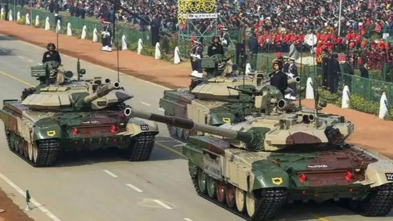 T90 tanks of the Indian Army