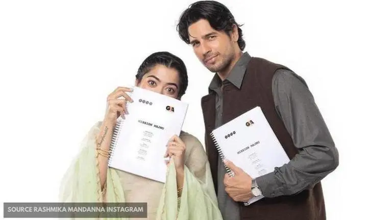 Rashmika Mandanna starts shooting for 'Mission Majnu', shares a boomerang video Rashmika Mandanna