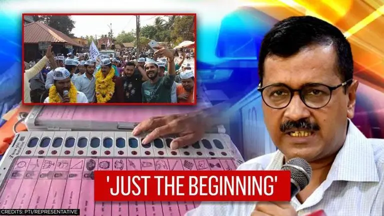 Kejriwal celebrates as AAP wins 1 of 49 Goa Zila Panchayat polls; BJP trounces Congress Arvind Kejriwal