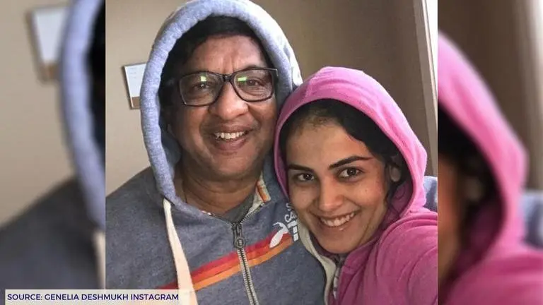Genelia Deshmukh pens a sweet birthday wish for her father; fans react Genelia Deshmukh