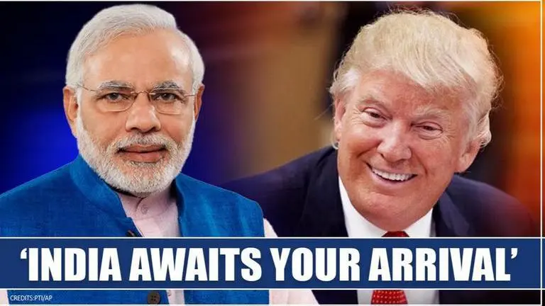 PM Modi welcomes Trump ahead of arrival, exudes confidence in strengthening friendship PM Modi