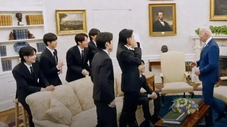 US President Joe Biden makes BTS 'feel at home' at White House; plays their track 'Butter' BTS