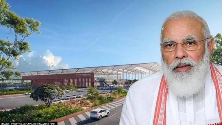 PM Modi lays foundation stone for Noida International Airport at UP's Jewar pm modi