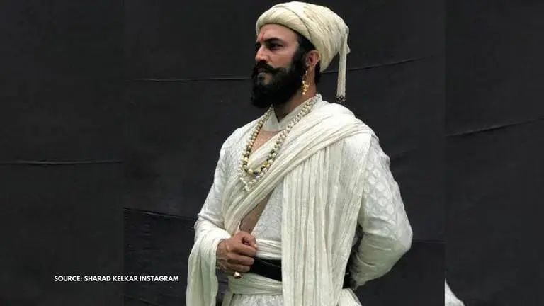 Sharad Kelkar shares first look test from 'Tanhaji', says 'proud to dress up as Shivaji' Sharad Kelkar
