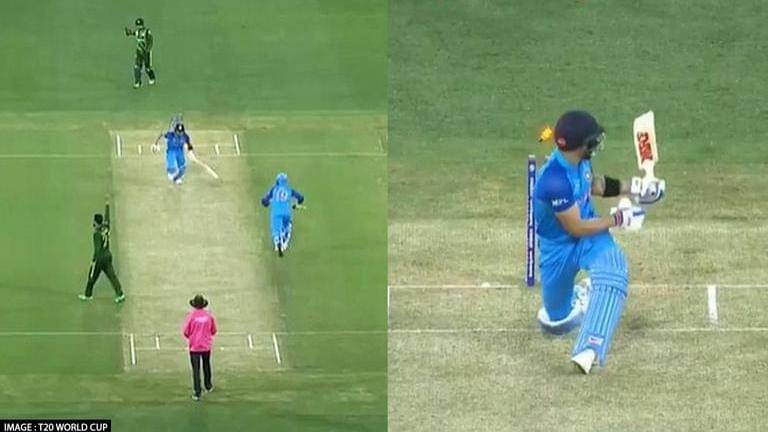 Virat Kohli gets bowled on free hit but India awarded three byes what