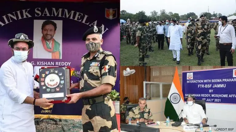 G Kishan Reddy visits BSF HQs in Jammu & Kashmir; lauds officers for guarding int'l border G Kishan Reddy