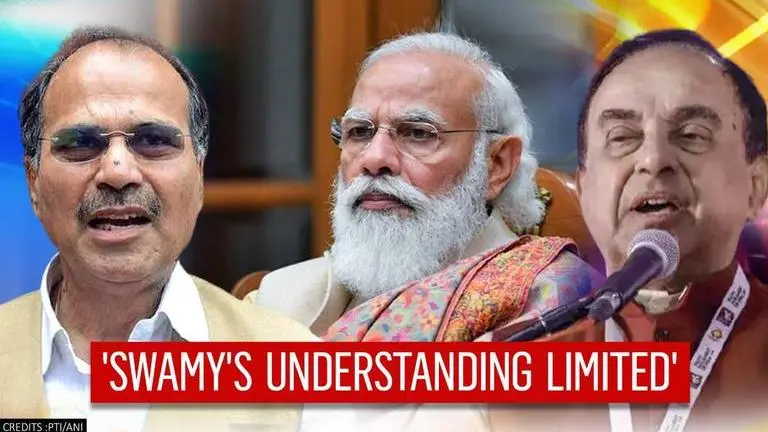 Adhir Ranjan writes to PM Modi about Subramanian Swamy's 'narrow' national anthem appeal Adhir Ranjan