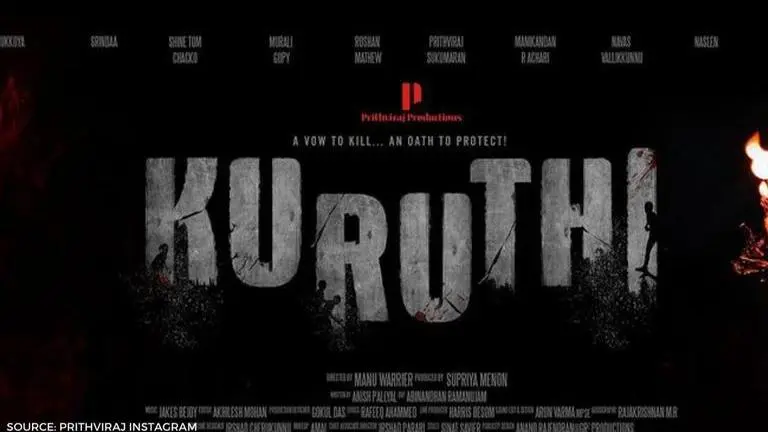 Prithviraj wraps up 'Kuruthi'; says it was one of the most 'intense movies done so far' kuruthi
