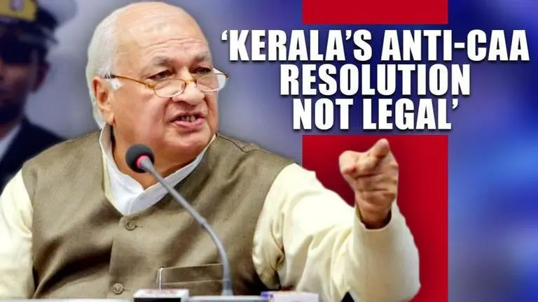 'I'm representative of President, will defend law': Kerala Guv on state's anti-CAA stand Kerala