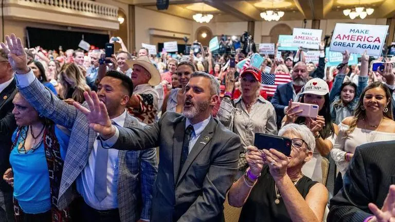 Trump defies virus rules as 'peaceful protest' rallies grow