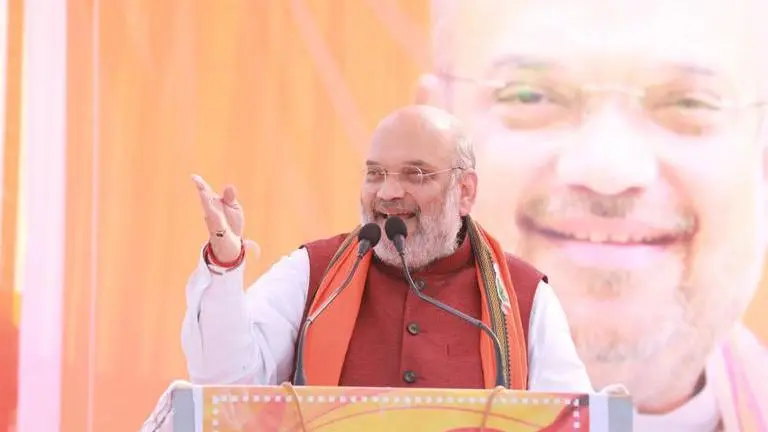 Amit Shah says 'now Uttar Pradesh makes weapons to protect India, not to scare people' Amit Shah addressing rally in Jaunpur