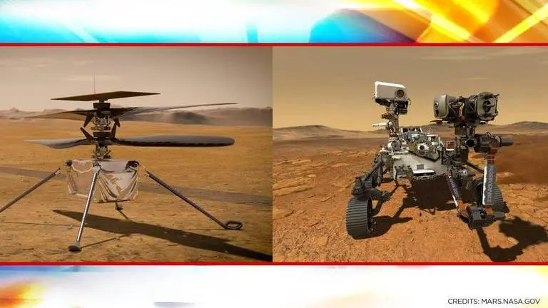 NASA's Ingenuity marscopter all set to attempt first powered flight in Martian atmosphere NASA/ MARS.NASA.GOV