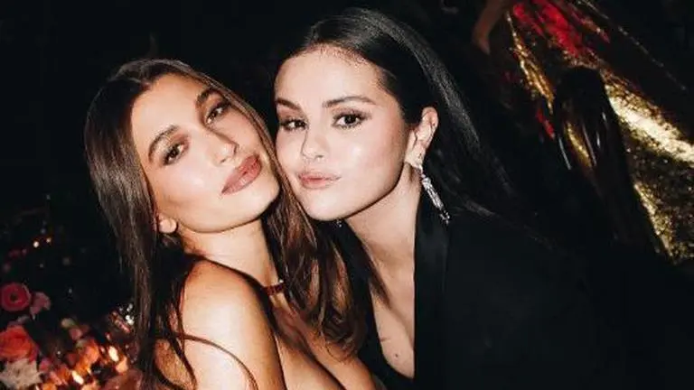 Hailey-Selena Gomez pose happily after former addresses rumours she 'stole' Justin Bieber Hailey Bieber