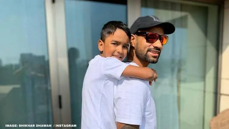 Shikhar Dhawan entertains fans by showing his playful side with son Zorawar; watch video Shikhar Dhawan
