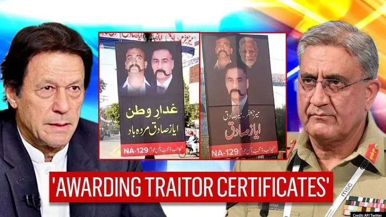 Pakistan neta who exposed Bajwa's fear of India morphed into posters with PM, Abhinandan Modi