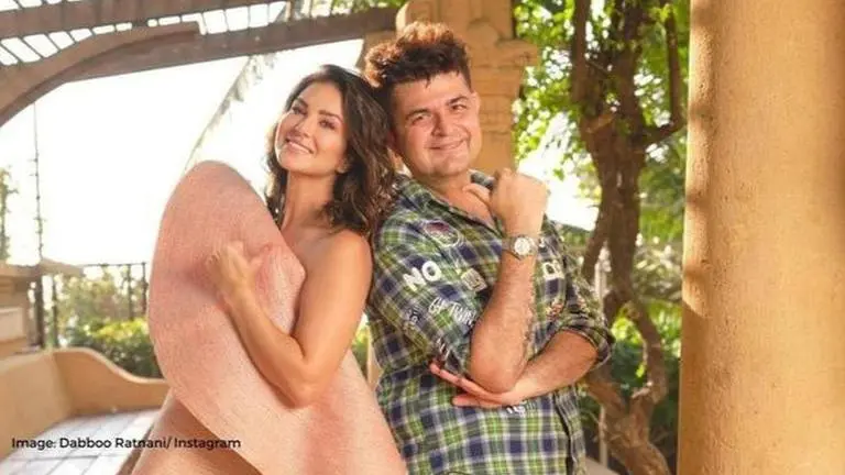 Dabboo Ratnani shares fun BTS photos with Sunny Leone from calendar shoot Sunny Leone and Dabboo Ratnani