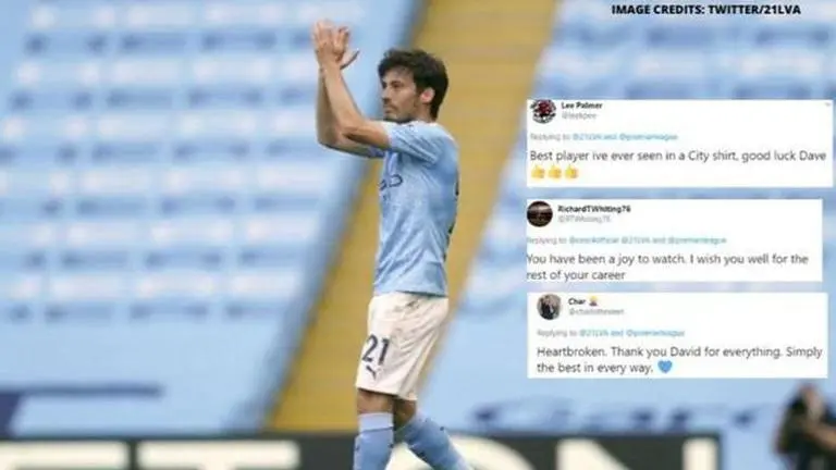 David Silva bids goodbye to the Premier League, Yaya Toure and Man City fans pay tribute david silva