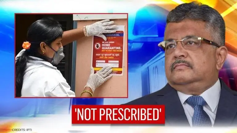 Centre tells SC posters outside Covid-positive homes aren't compulsory; meant to caution COVID-19