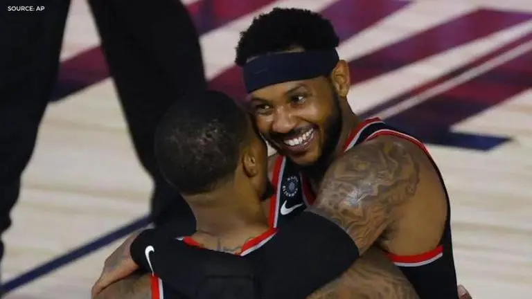 Carmelo Anthony claims Damian Lillard is 'the top guy' he's ever played with carmelo anthony
