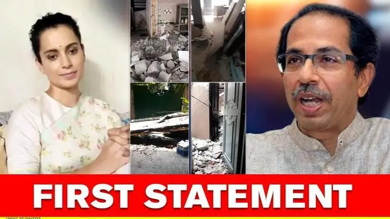 Kangana Ranaut roars back at Maha govt after reaching Mumbai, shares demolition videos Kangana Ranaut