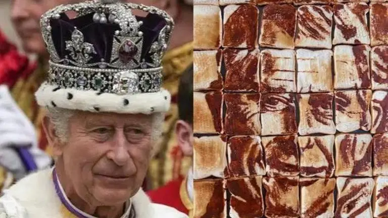 King Charles III coronation: Artist makes a portrait with toasts and marmite King Charles