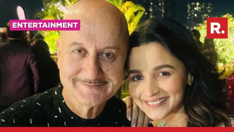 Anupam Kher shares photo with 'born actress' Alia Bhatt from Sidharth-Kiara's reception Sidharth-Kiara's reception