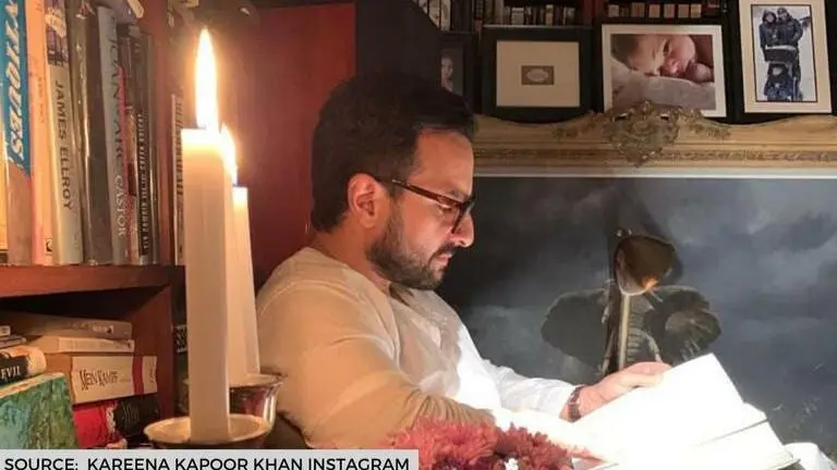 Saif Ali Khan's bookworm pic shared by Kareena Kapoor has Taimur too; did you spot him? saif ali khan