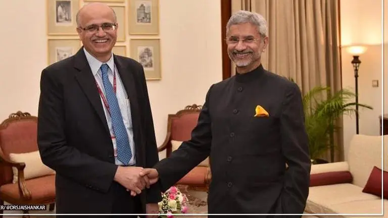 EAM Jaishankar bids farewell to once-successor outgoing Foreign Secretary Vijay Gokhale S Jaishankar