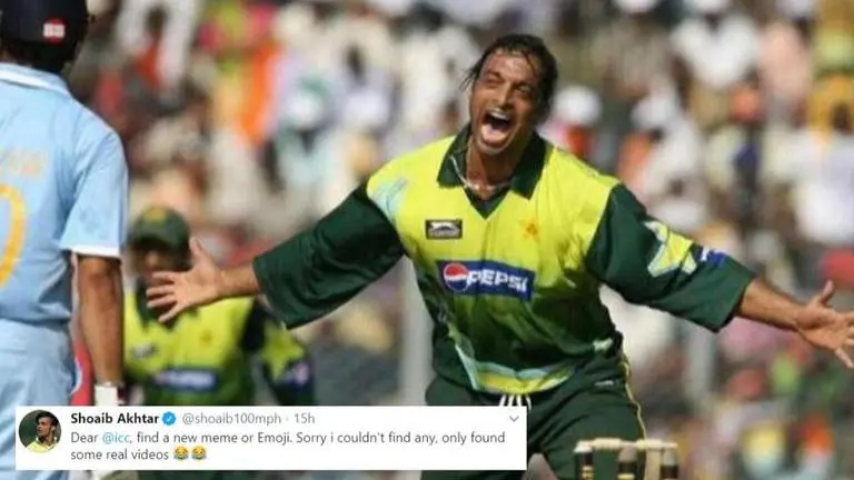 Shoaib Akhtar posts chilling bouncer video, dares ICC to troll him with new emoji Shoaib Akhtar