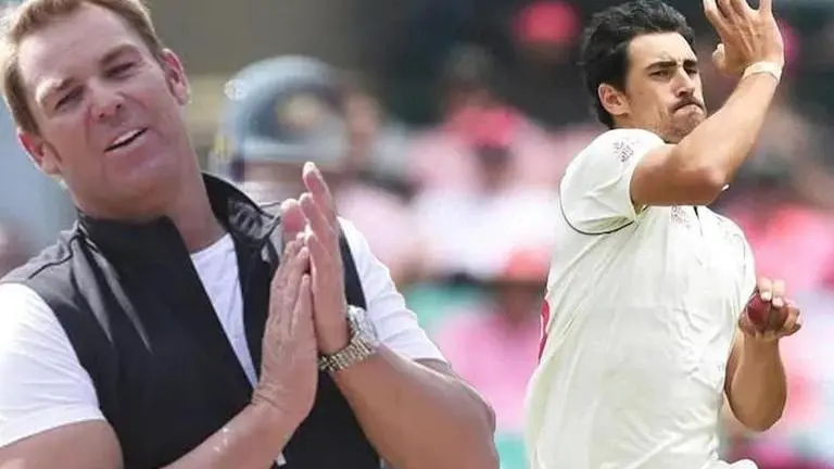Ashes: Fans tear Shane Warne apart on Twitter after massive Mitchell Starc U-turn Shane Warne praises Mitchell Starc during 1st Ashes Test