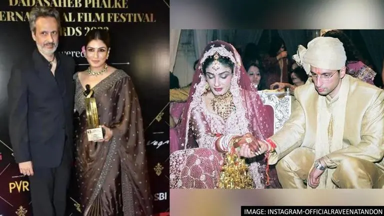 Raveena Tandon enters 'adulthood' of marriage with Anil Thadani on their 18th anniversary Raveena Tandon, anil thadani