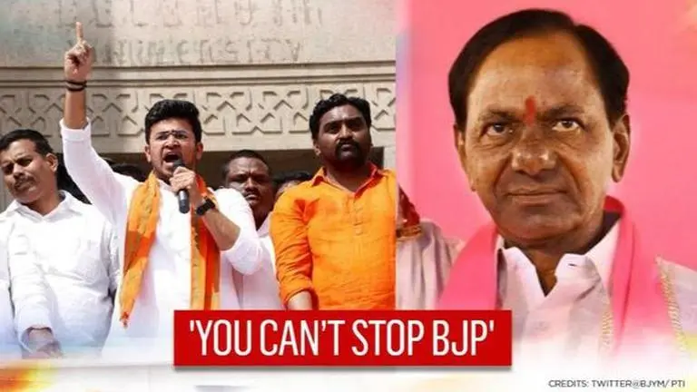 BJP's Tejasvi Surya fires back at KCR after FIR; 'Not even scared of Mamata, who are you?' BJP