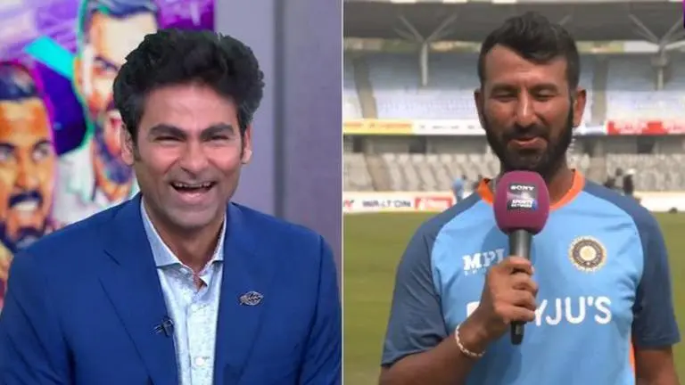 Mohammad Kaif makes cheeky 'celebration' request to Pujara; India batsman responds - WATCH Mohammad Kaif, Cheteshwar Pujara, India vs Bangladesh, IND vs BAN, Pujara, mohammed kaif cheteshwar pujara, pujara kaif, pujara test batting, pujara